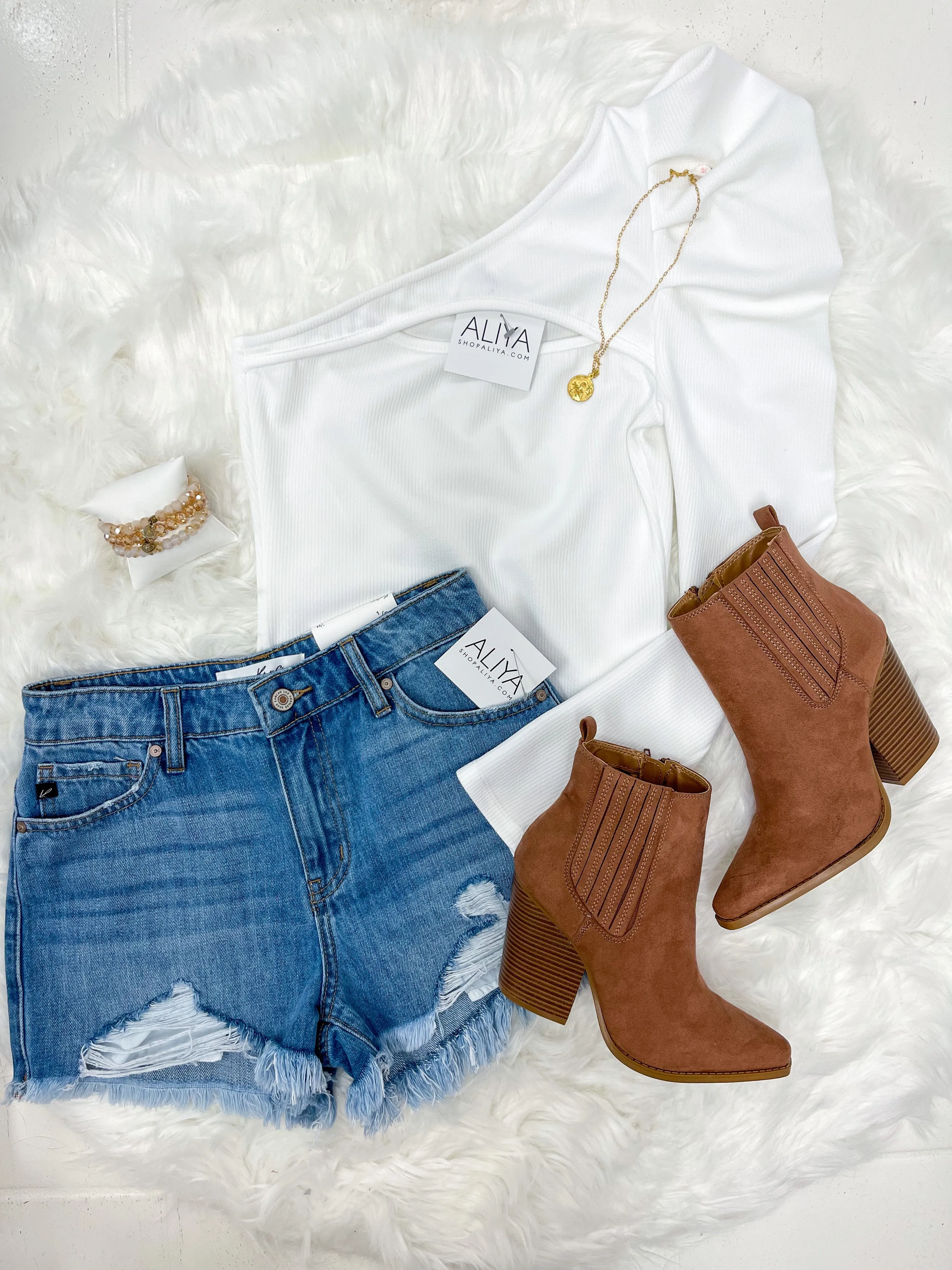 Blair White Puff Sleeve Bodysuit // LAST ONE
