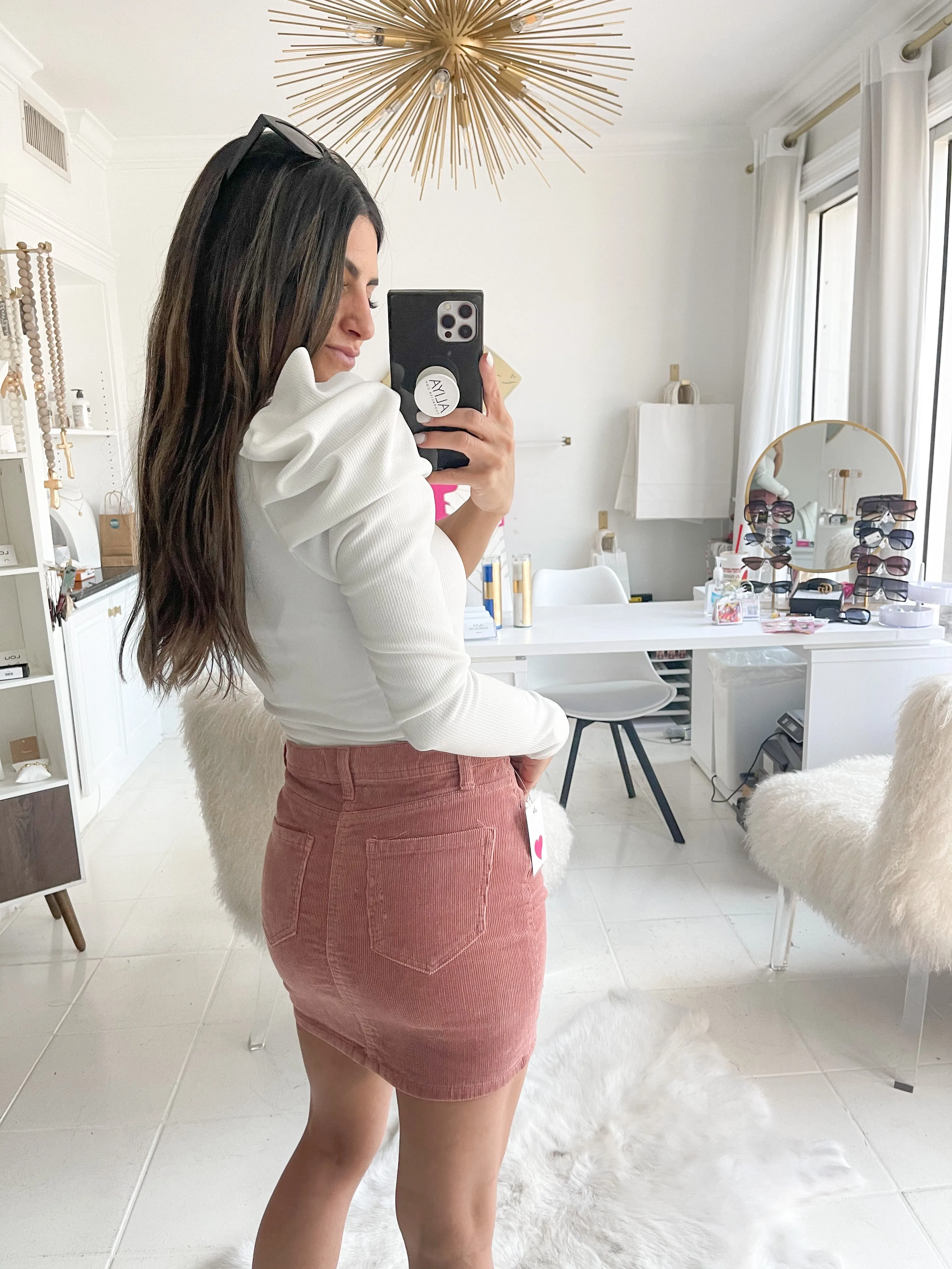 Blair White Puff Sleeve Bodysuit // LAST ONE