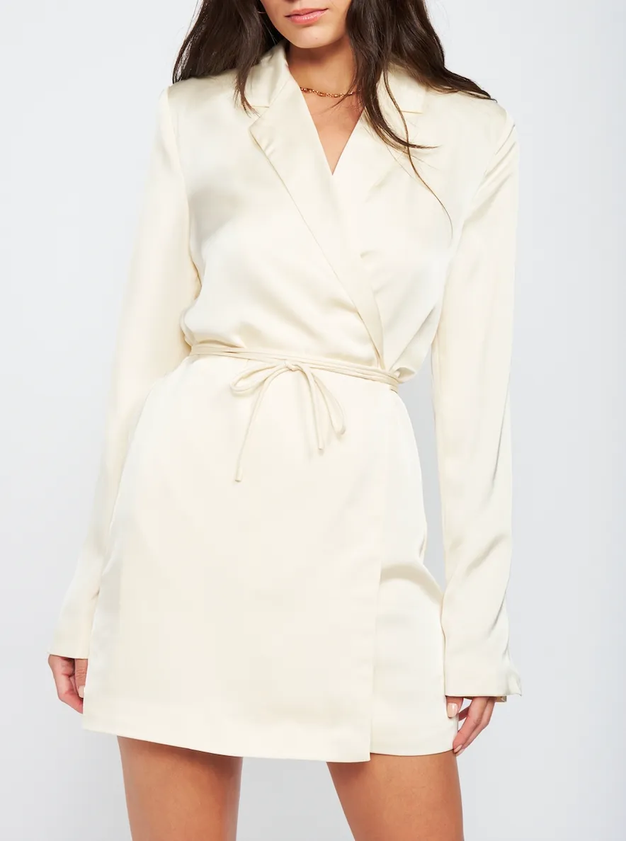 Blazer Satin Mini Dress