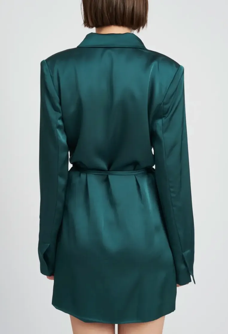 Blazer Satin Mini Dress