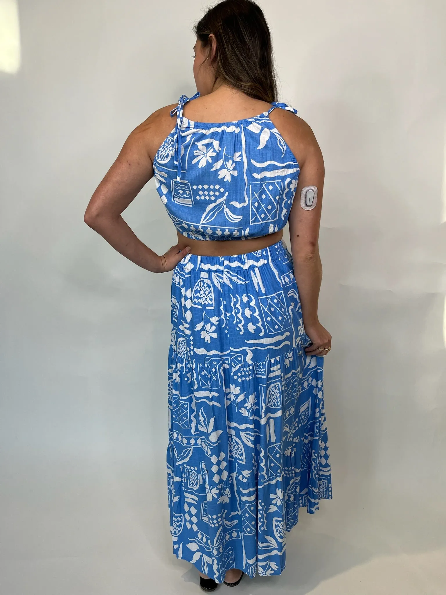 Blu Pepper Tropical Tiered Skirt