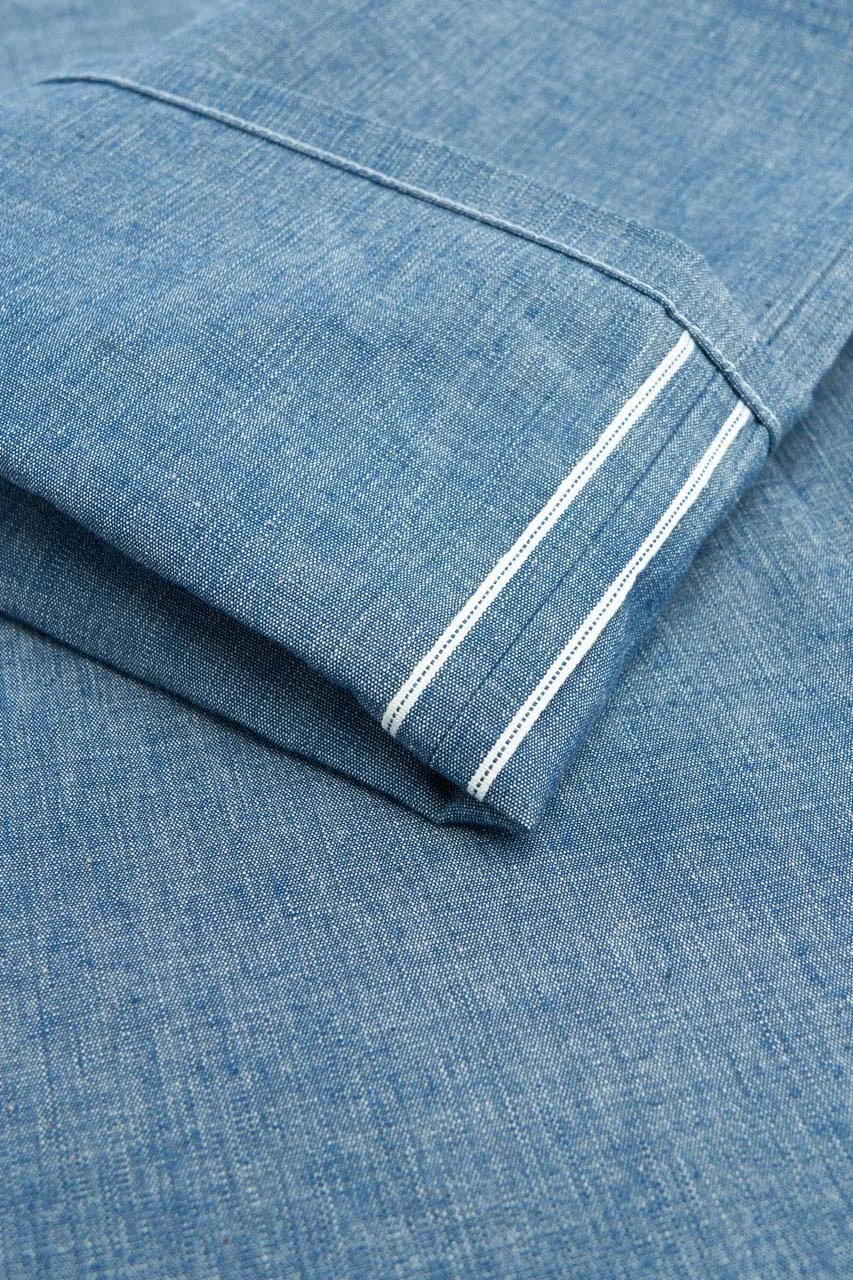 Blue Blanket Fatigue Pants P48-JP08 Selvedge Chambray