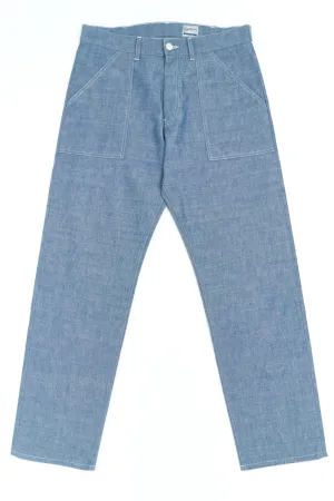 Blue Blanket Fatigue Pants P48-JP08 Selvedge Chambray