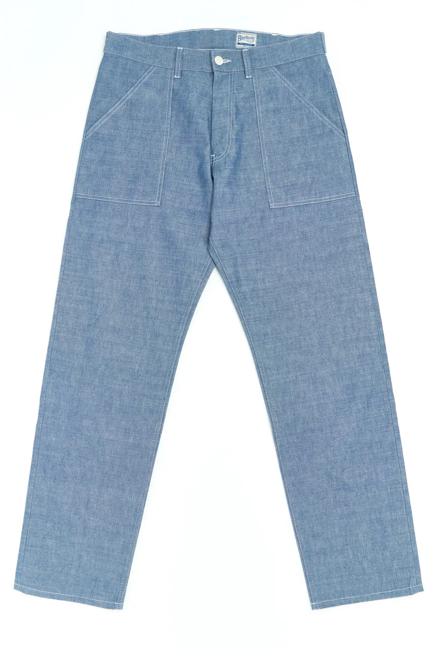Blue Blanket Fatigue Pants P48-JP08 Selvedge Chambray