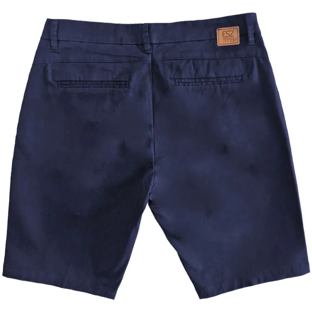 Blue Cotton Short