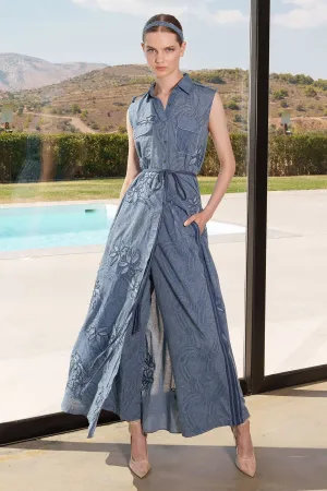 Blue Paisley Printed Co-ord Set