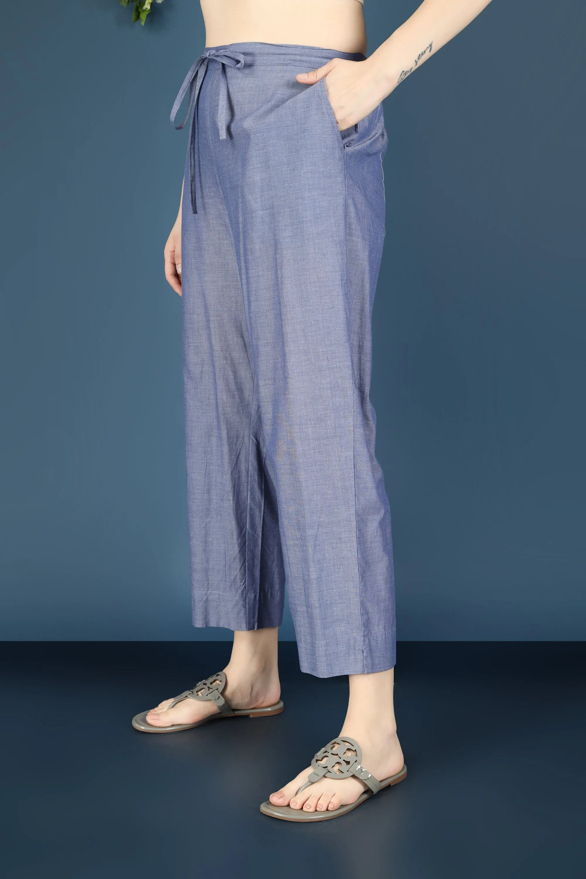 BLUE STRIPED KURTA CO-ORD SET