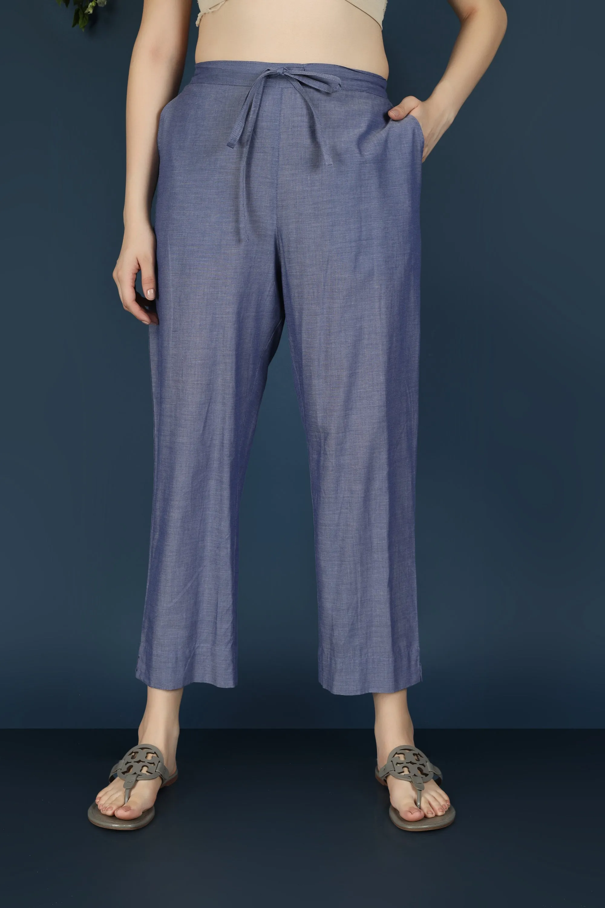 BLUE STRIPED KURTA CO-ORD SET