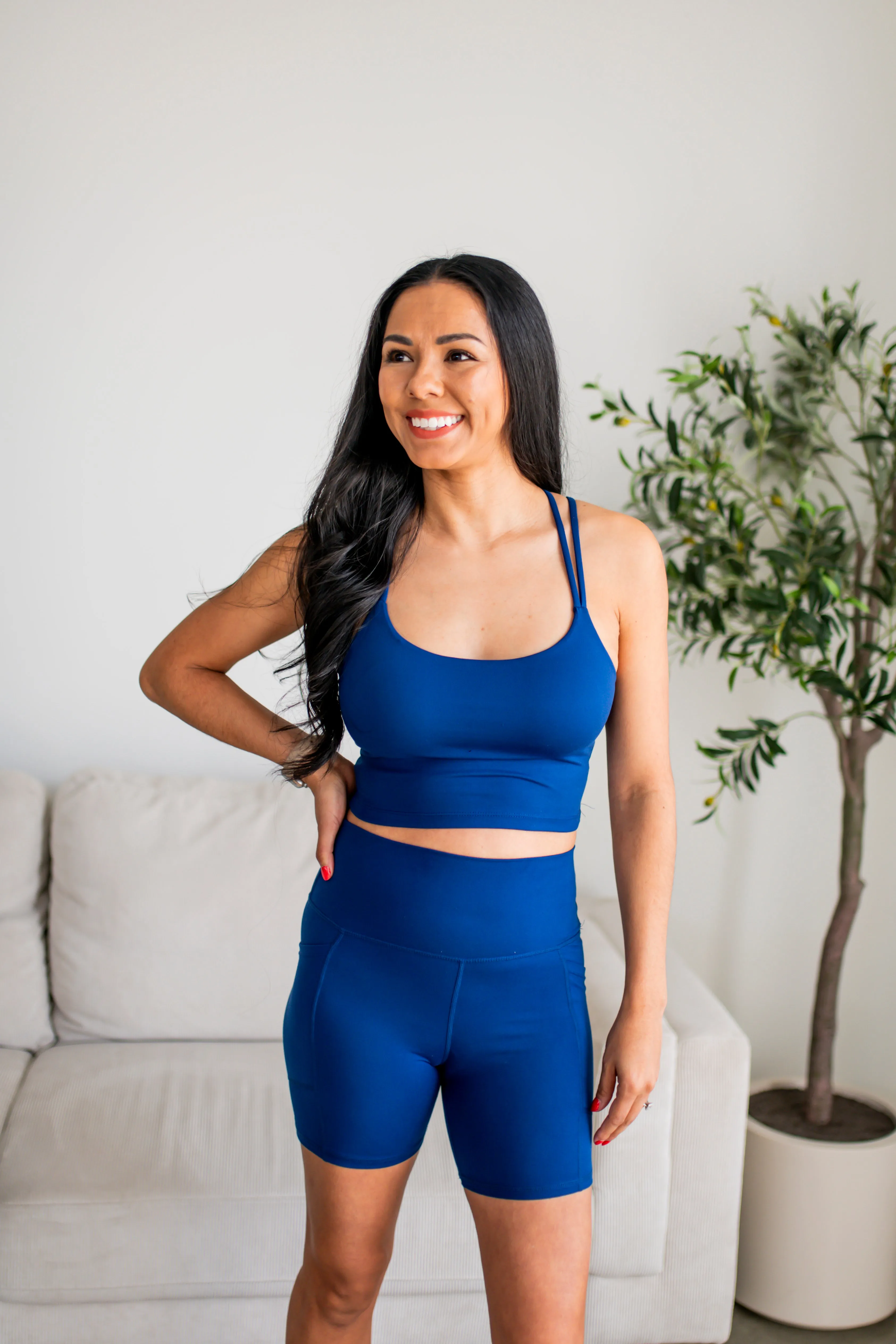 Blue Venice Cloud Sculpt Biker Shorts