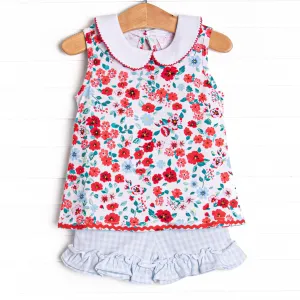 Bound To Bloom Short Set, Red