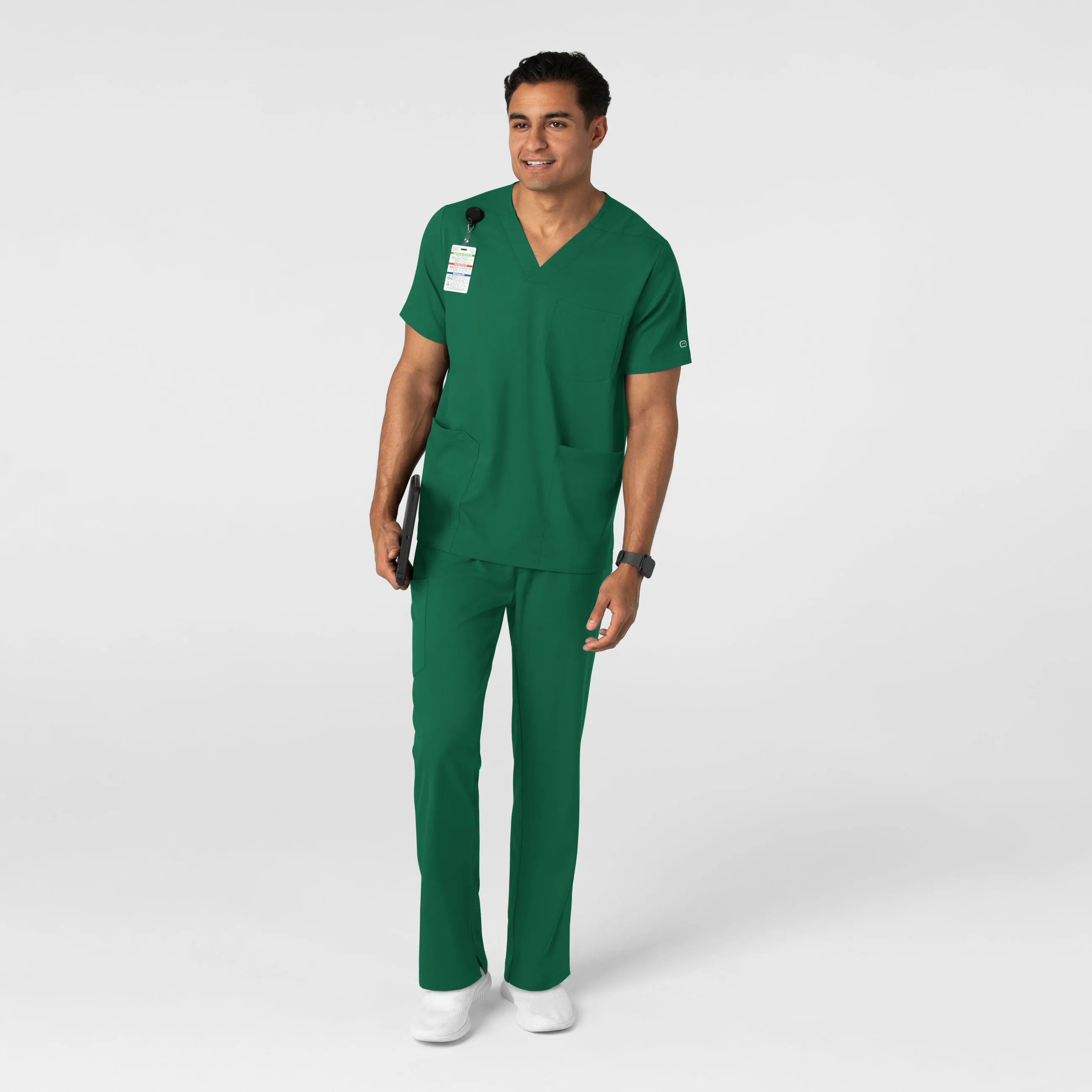 Boundless 5351 Men's Straight Leg Scrub Pants Hunter