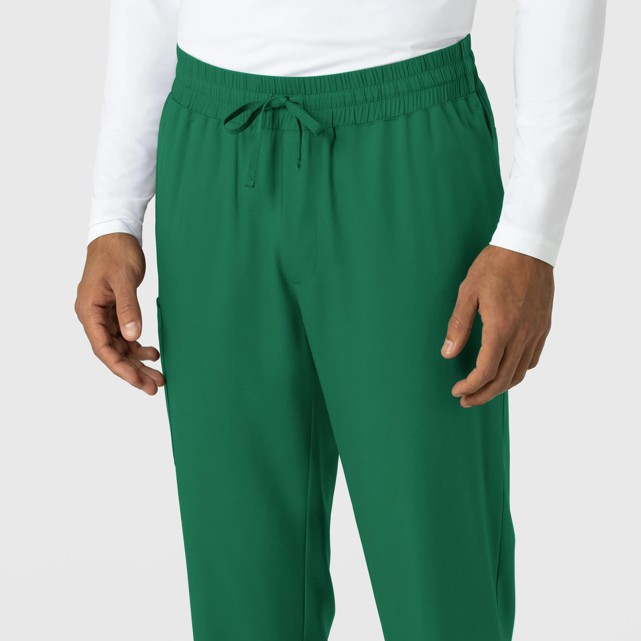 Boundless 5351 Men's Straight Leg Scrub Pants Hunter