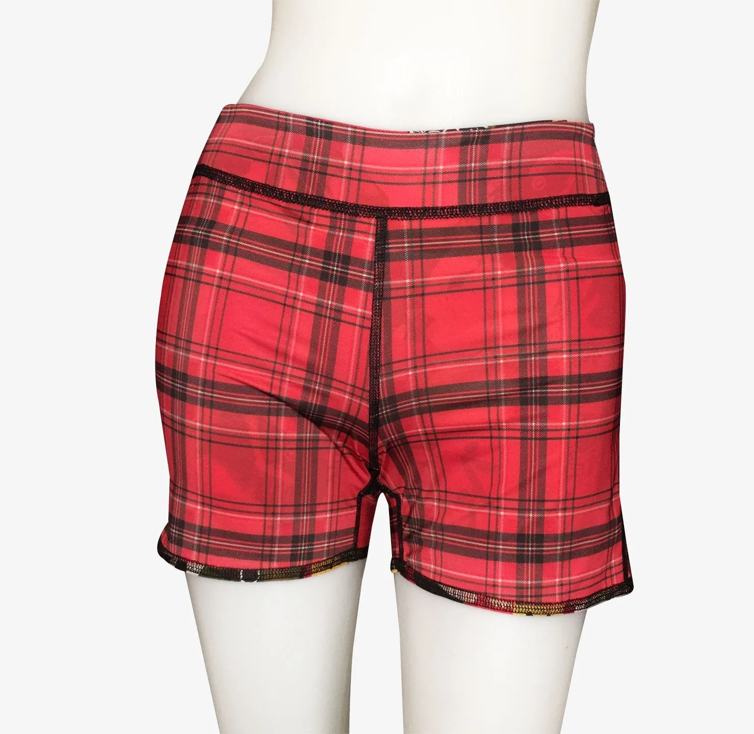BOYS SHORTS RED GEISHA/RED PLAID