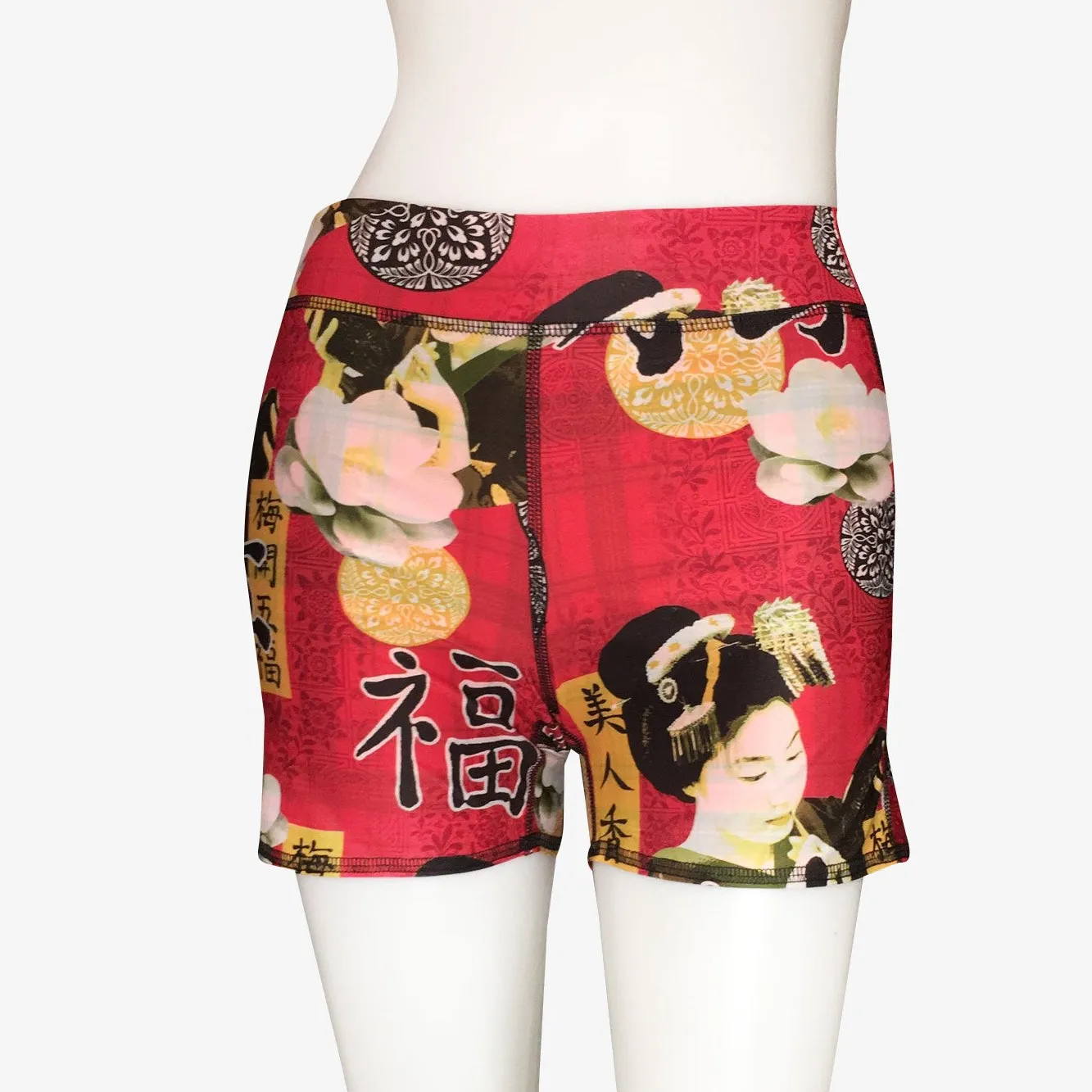 BOYS SHORTS RED GEISHA/RED PLAID