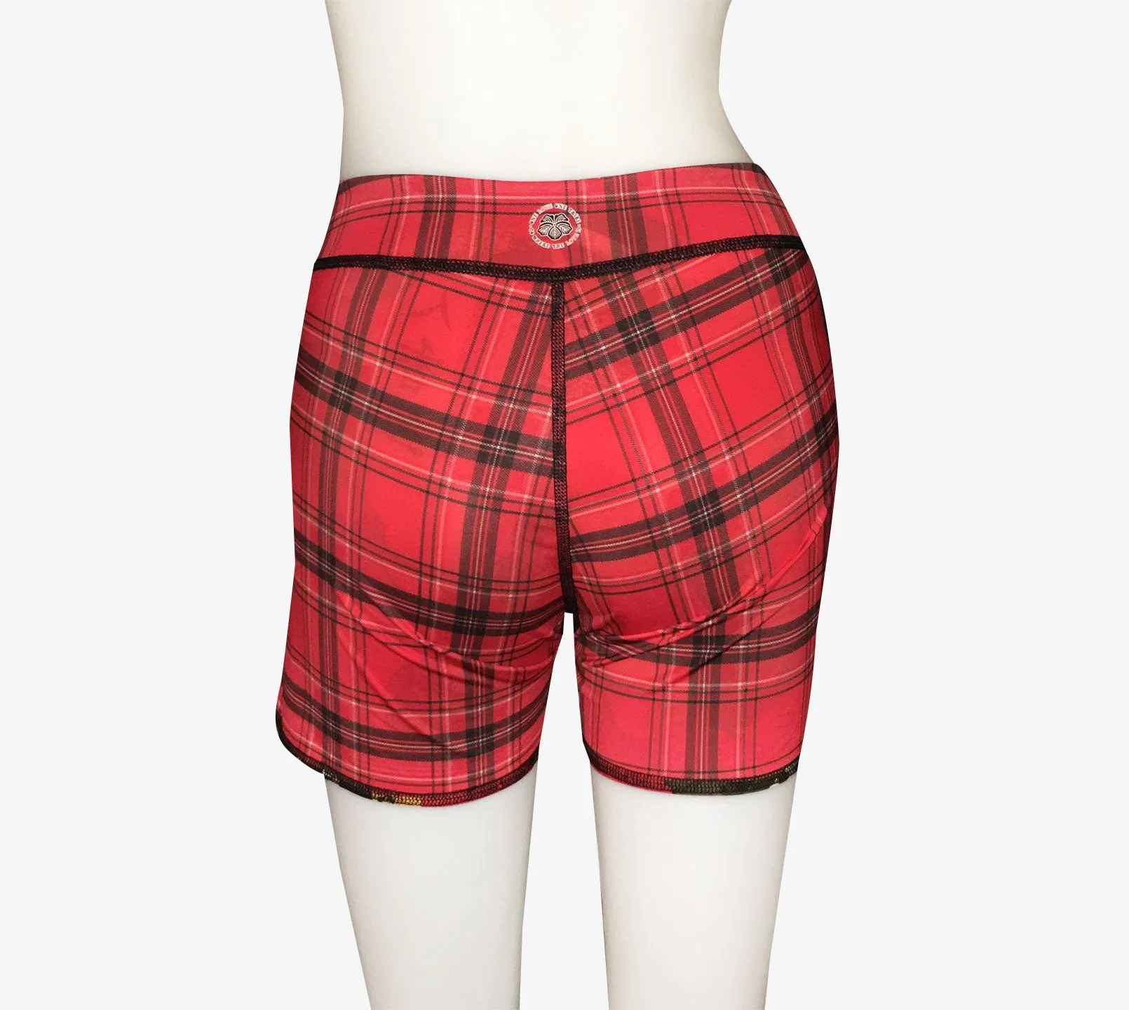 BOYS SHORTS RED GEISHA/RED PLAID