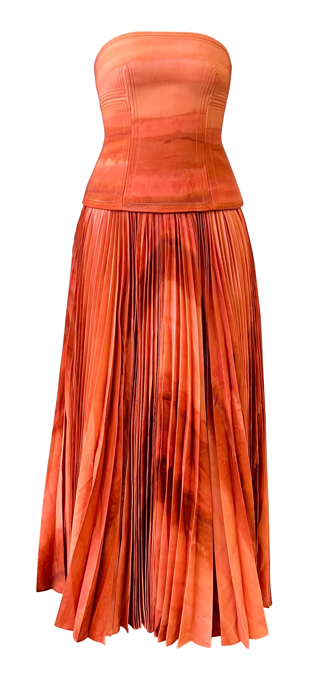 Brayswick Midi Dress Melon WaterColor