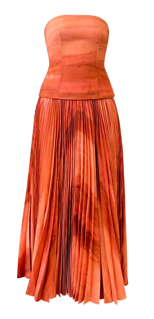 Brayswick Midi Dress Melon WaterColor
