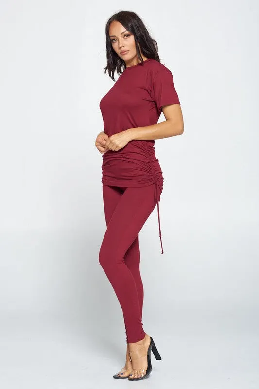 Cabernet - Wine Colored 2 Piece Pants Set
