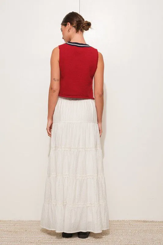 Call It Fate Tiered Maxi Skirt