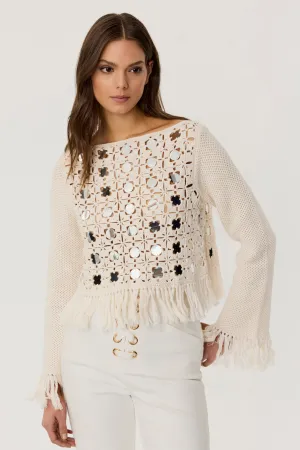 Camila Crochet Mirror Top