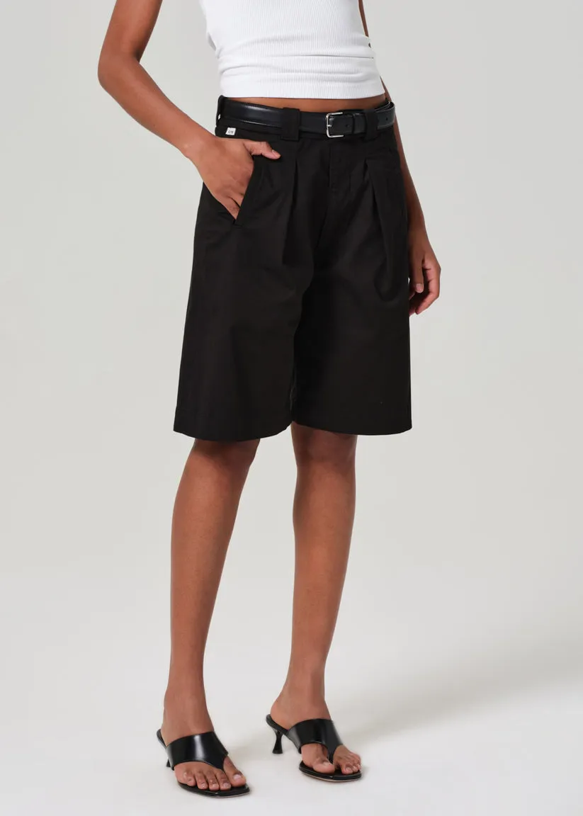Cara Pleated Short in Black