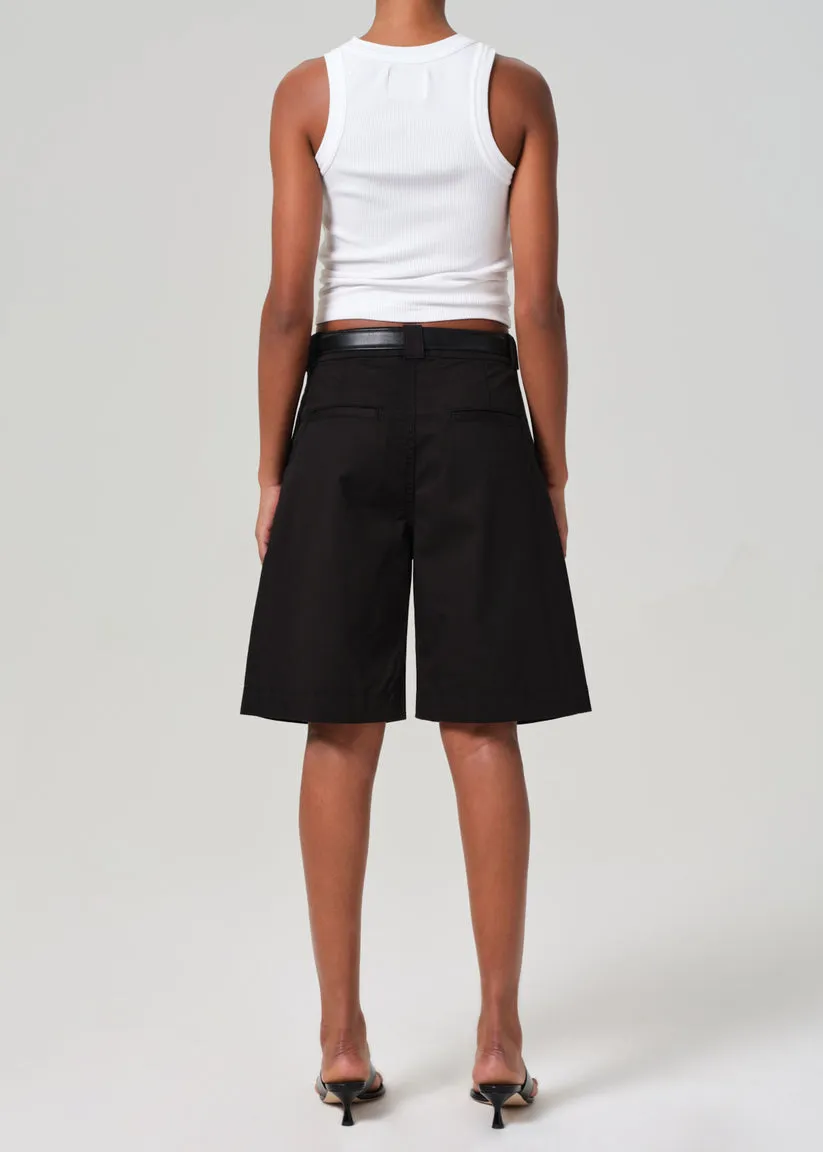 Cara Pleated Short in Black