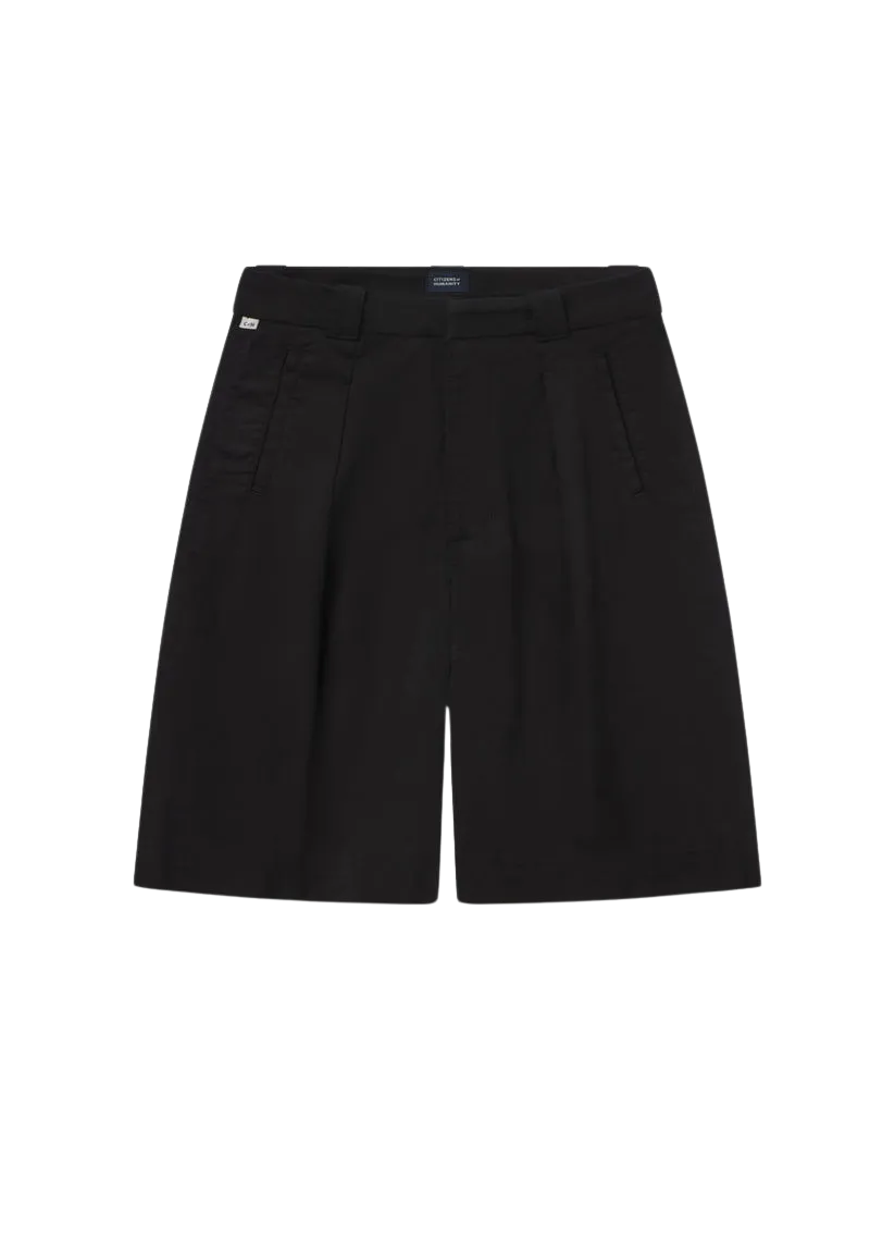 Cara Pleated Short in Black