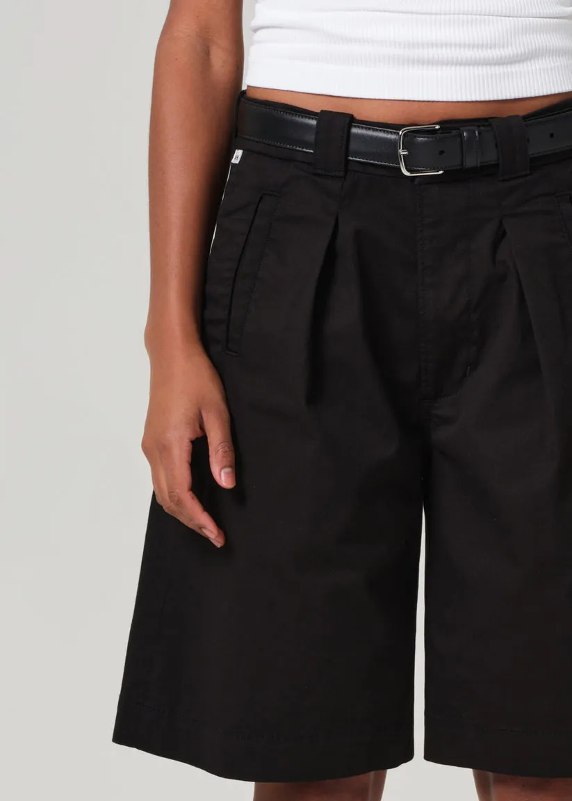 Cara Pleated Short in Black