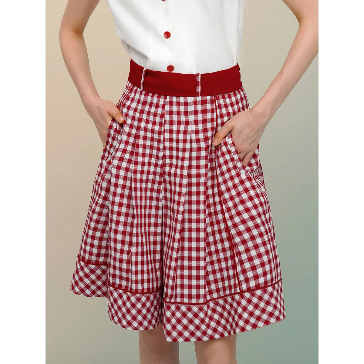 Casual plaid shorts