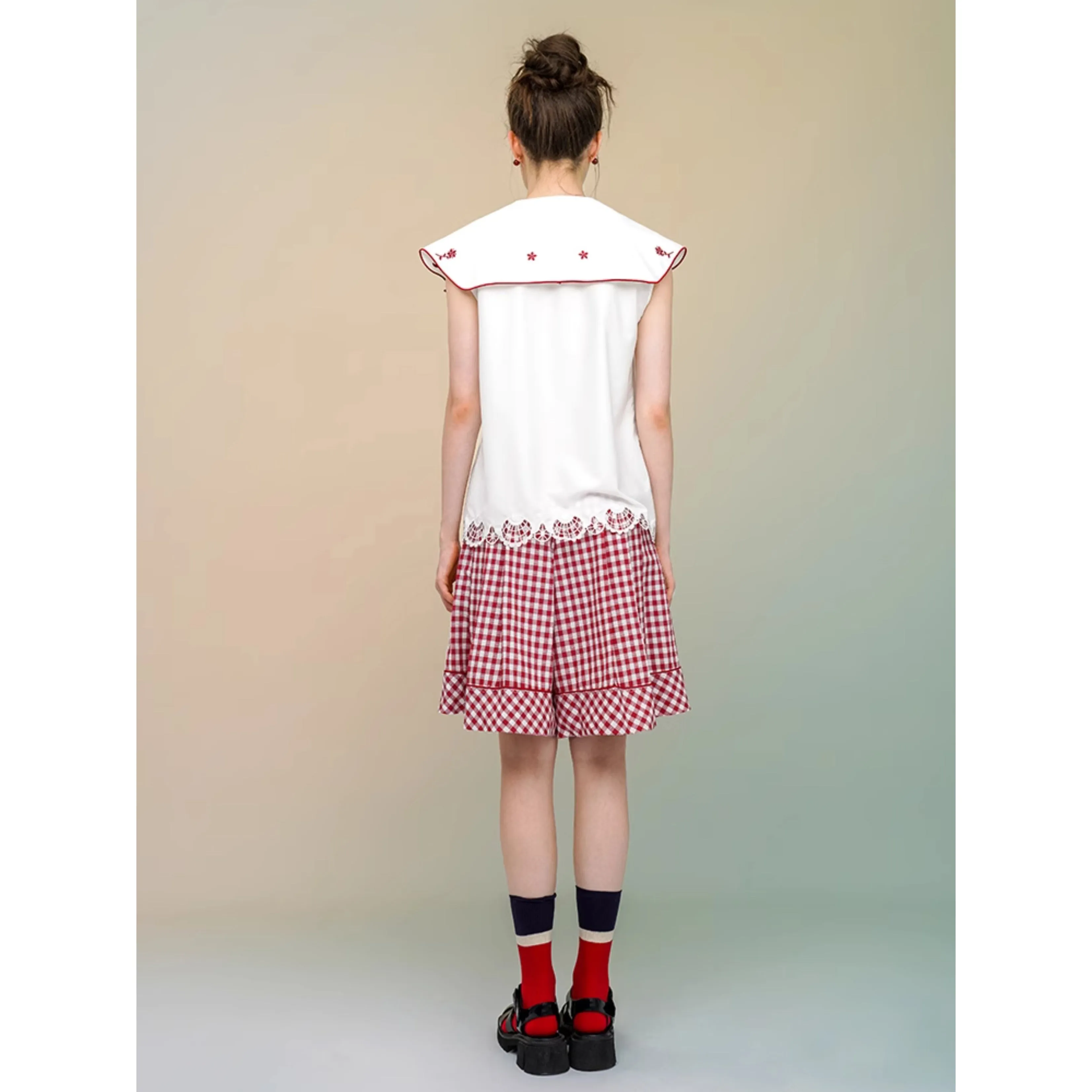 Casual plaid shorts
