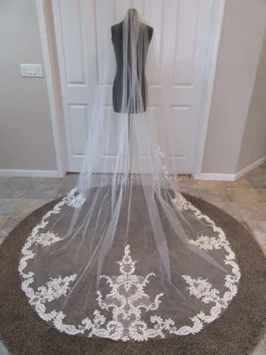 Cathedral Length Veil Style: First Look