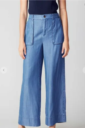Chambray Cargo Pants