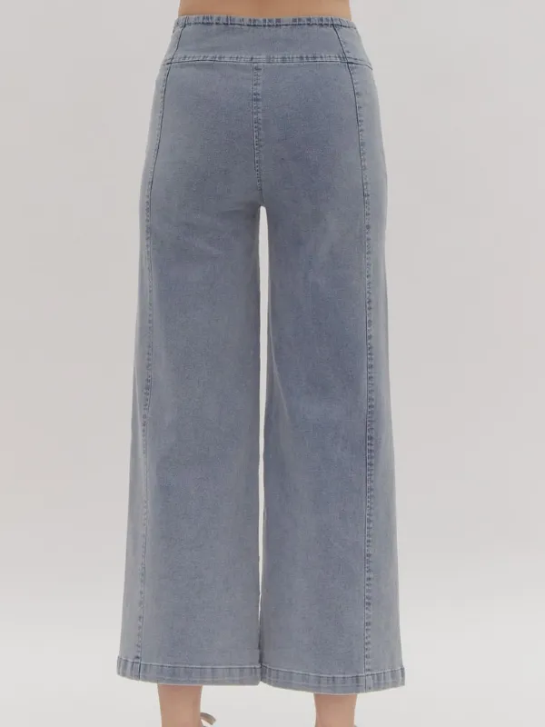 Chambray Flare Pant