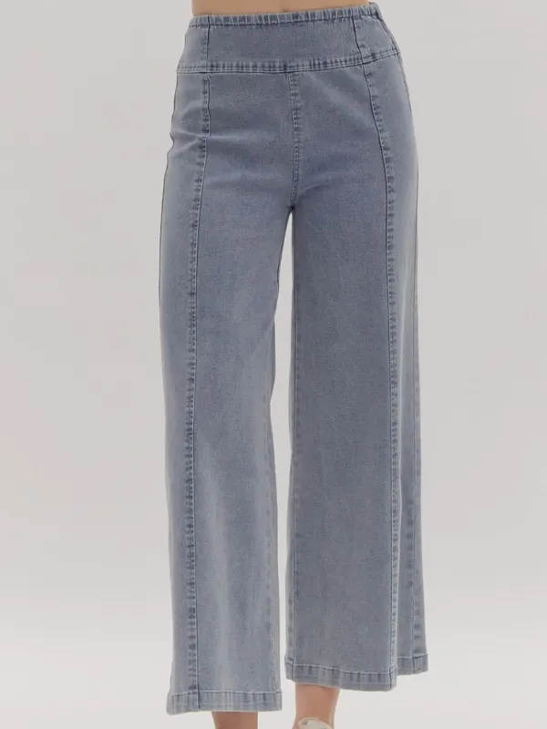 Chambray Flare Pant