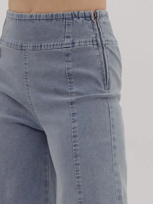 Chambray Flare Pant