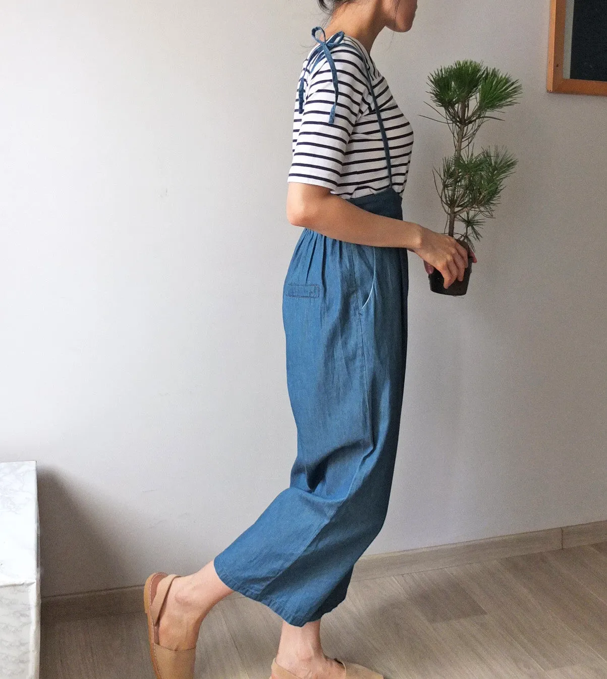 chambray jumpsuit