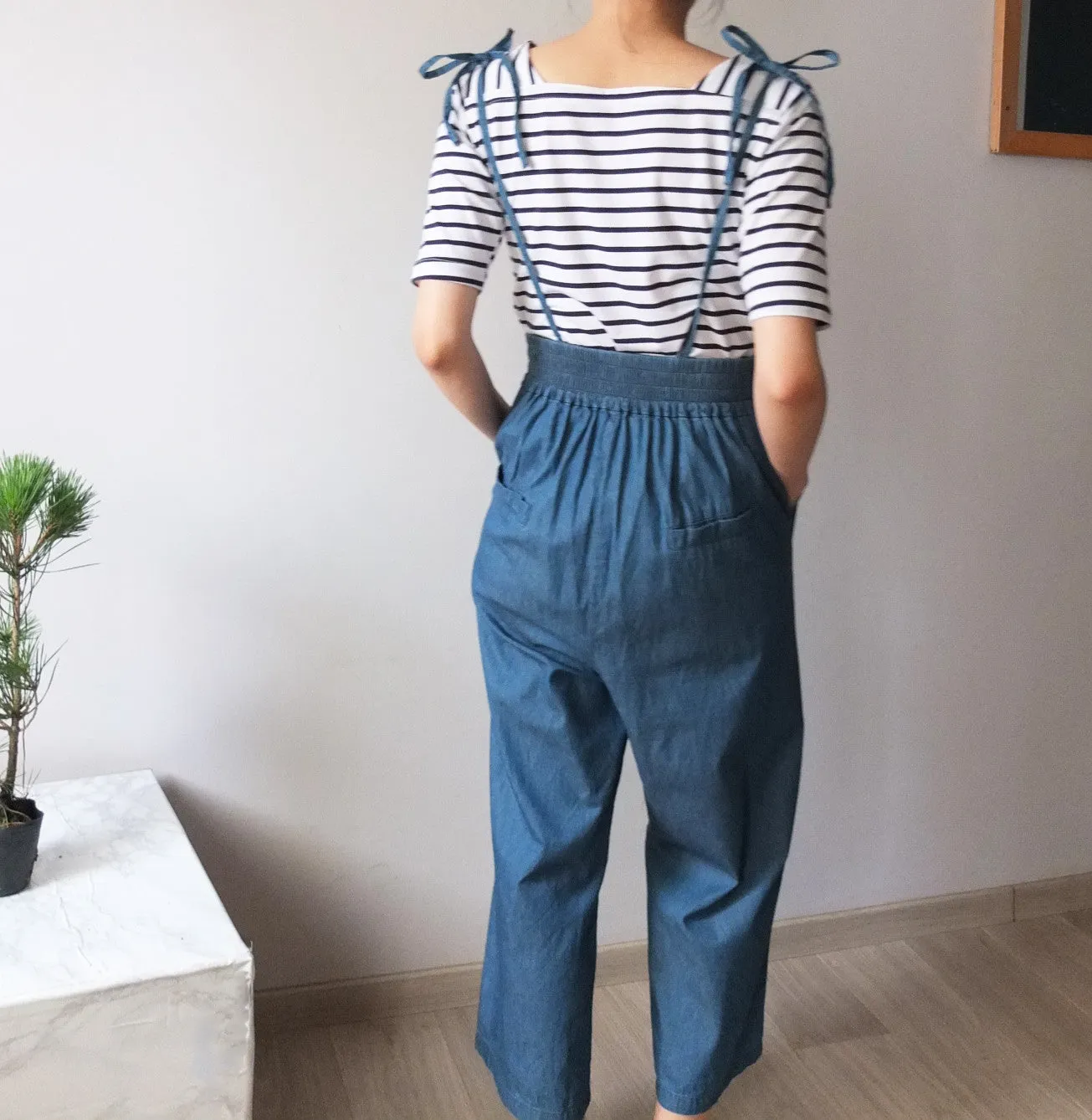 chambray jumpsuit