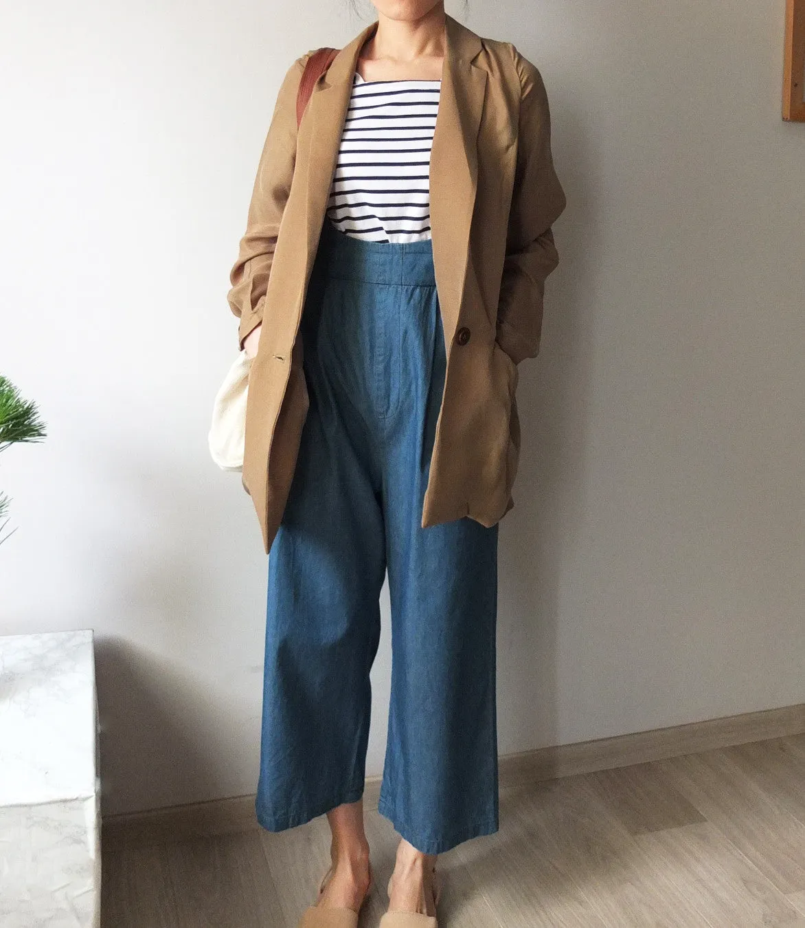 chambray jumpsuit