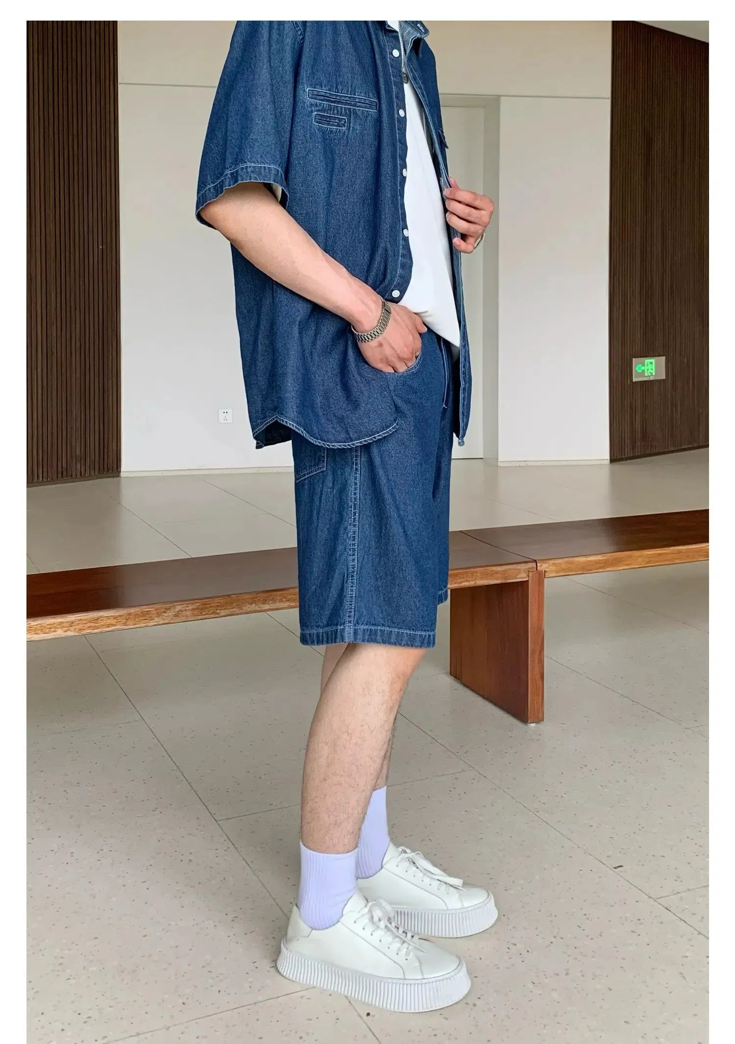 Chambray Short Sleeve Shirt & Shorts