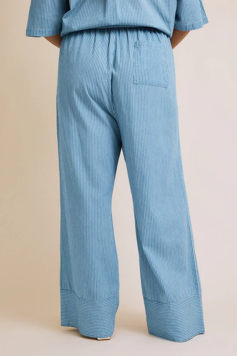 Chambray Stripe Pants