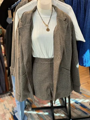 Charcoal Blazer Set