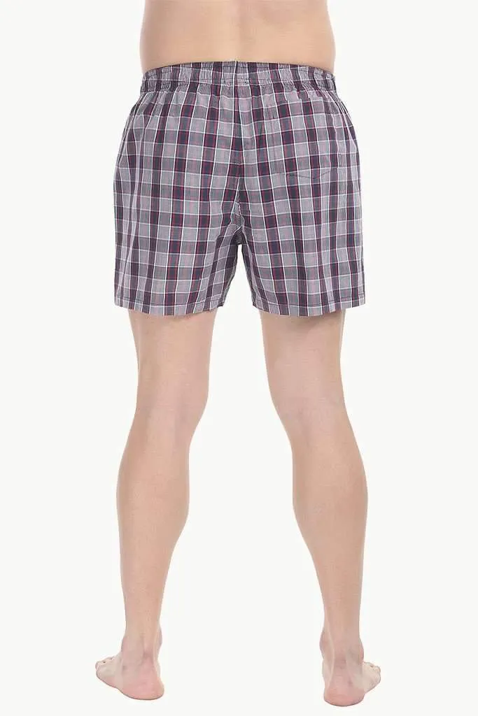 Checkered Weave Boxer Shorts