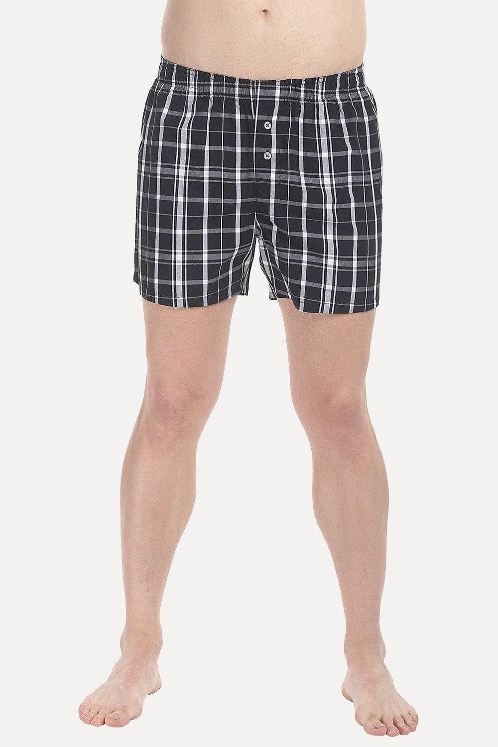 Checkered Weave Boxer Shorts