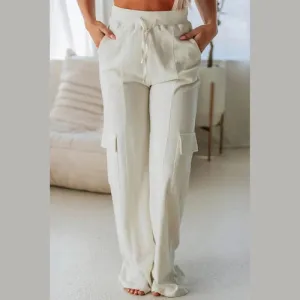 'Cleo' Drawstring High Waist Pants