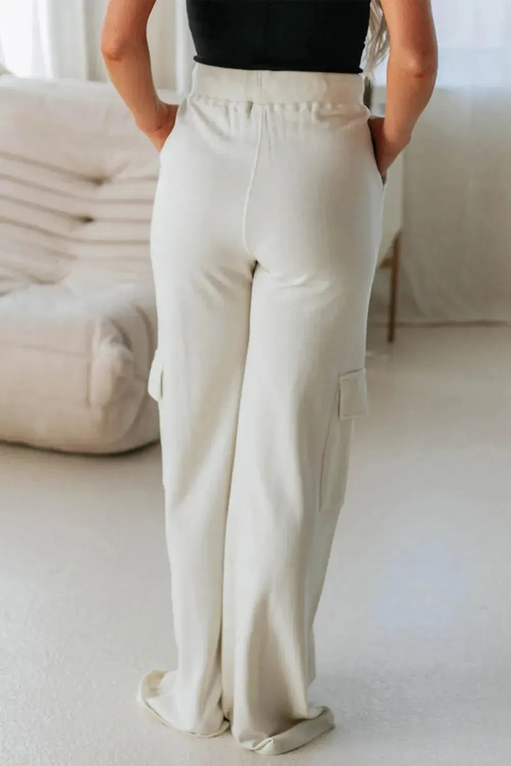 'Cleo' Drawstring High Waist Pants
