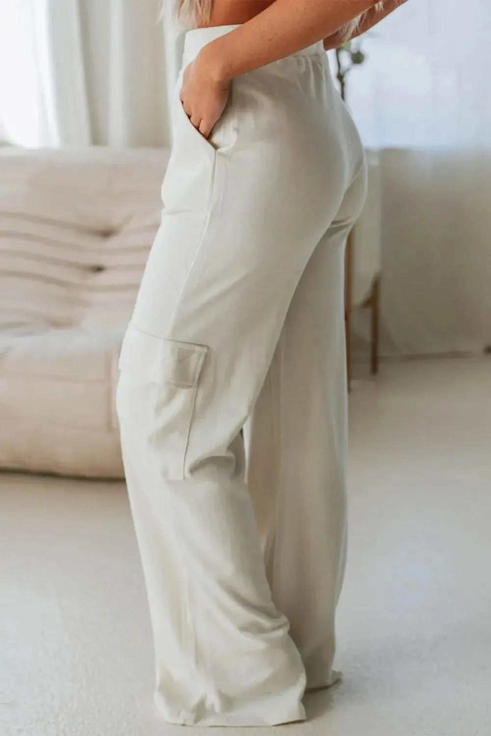 'Cleo' Drawstring High Waist Pants