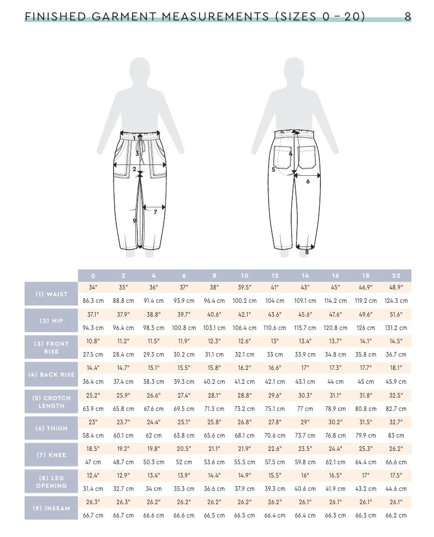 Closet Core Patterns Sepia Trousers