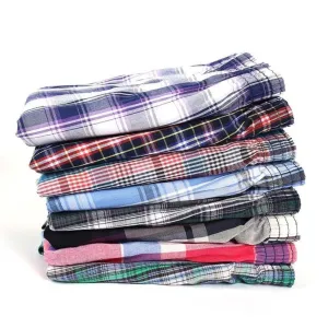 ContiNent 33 5 pcs Mens Underwear Boxers Shorts Casual Cotton Sleep Underpants Quality Plaid Loose Comfortable Homewear Striped Arrow Panties