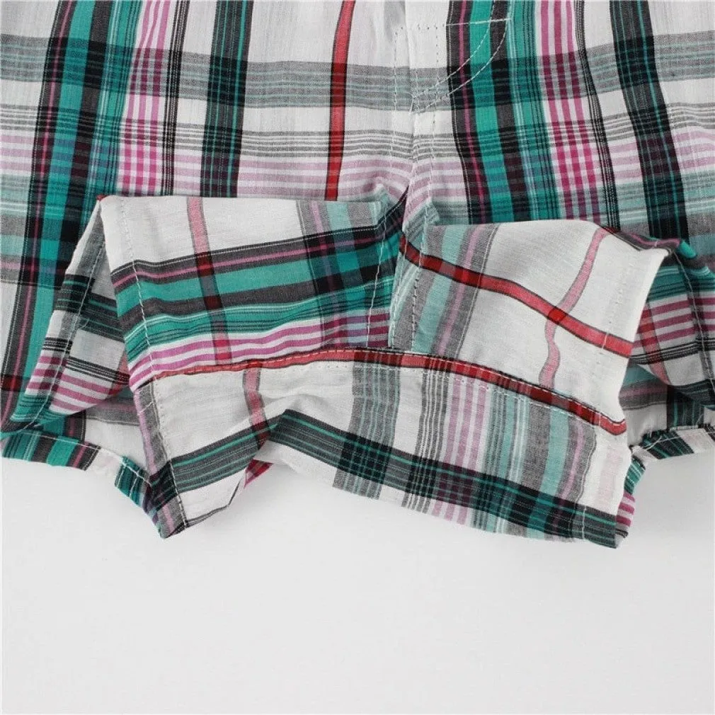 ContiNent 33 5 pcs Mens Underwear Boxers Shorts Casual Cotton Sleep Underpants Quality Plaid Loose Comfortable Homewear Striped Arrow Panties