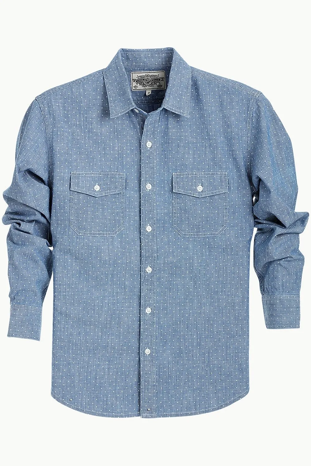 Cotton Chambray Printed Shirt